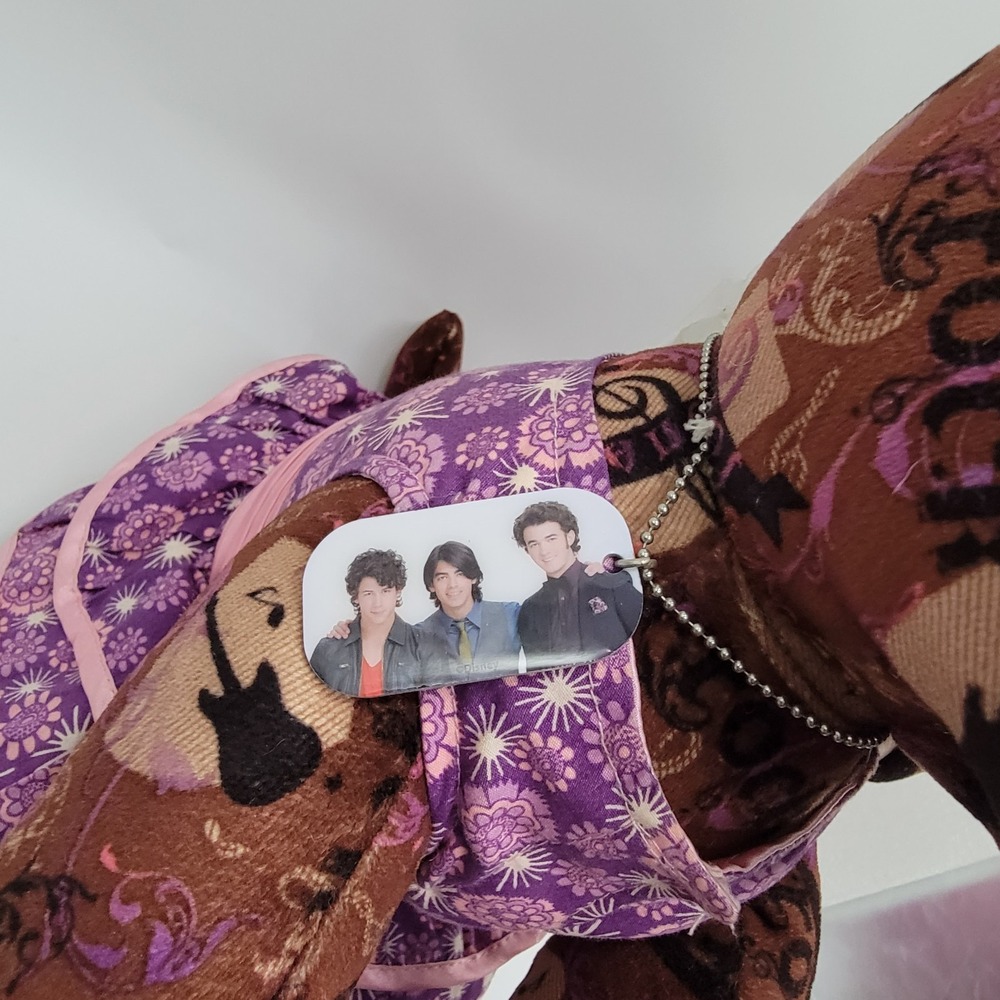 Jonas Brothers Build A Bear 15" Plush Dog Tag Necklace DressPuppy Stuffed Animal - Picture 7 of 11